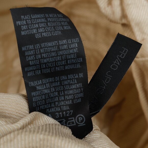 Donna Karan Metallic Silk Gold Ruched Jacket - Picture 10 of 10